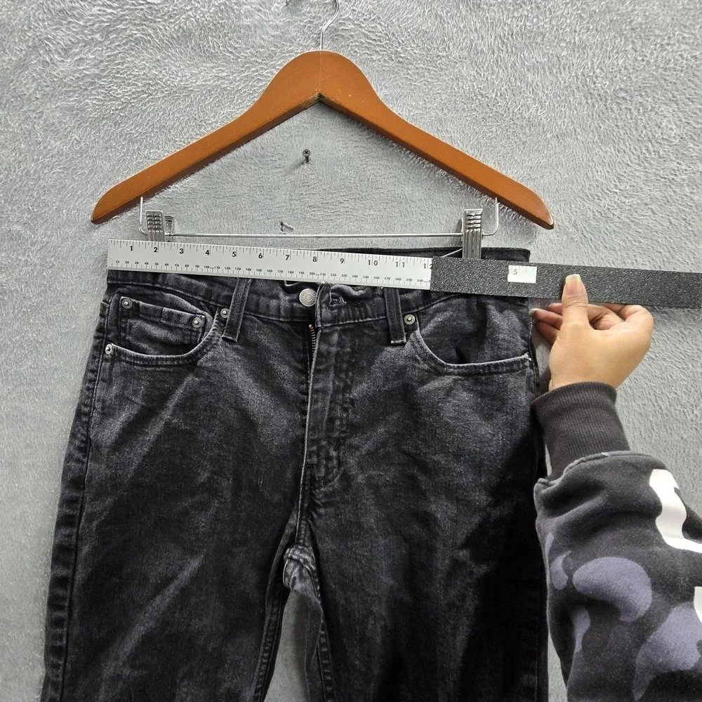 Levi's 514 Men‎ Jeans 32X32 Black Denim Straight Fit 28